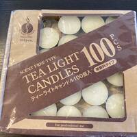 【7219】　ティーライト　キャンドル　無香料　100個　ろうそく　蝋燭　ミニキャンドル　防災用品