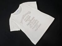 ネコポスOK COMME CA コムサ Mature sport 刺繍 Tシャツ size11/オフホワイト ■◆ ☆ eeb3 レディース