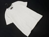 MEN’S BIGI メンズビギ Distinction Vネック Tシャツ sizeL/白 ■◆ ☆ eeb6 メンズ