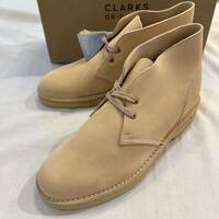 新品 未使用品 Clarks Desert Boot 221 クラークス オリジナルズ デザート ブーツ ピンク スエード ピーチ FADED PEACH UK9 27㎝