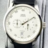 【1円〜】ORIS オリス 腕時計 メンズ AT 自動巻 7530 レギュレーター ホワイト文字盤 ラウンドフェイス 裏スケ 可動品