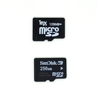 動作品★micro SDカード 128MB 256MB 2枚 中古 フォーマット済 マイクロSDカード No.9