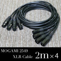 【送料無料】MOGAMI モガミ 2549 2m×4 立ち上げケーブル　XLR マイクケーブル【20240430】