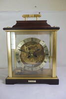 ♪♪　ドイツ製　スケルトン　ユンハンス　ウエストミンスター　８日巻き　テンプ式 　置時計　可動品　♪♪