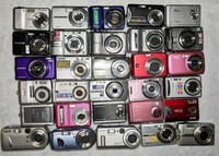 デジタルカメラ 30台まとめ売り デジカメ コンデジ 現状未確認中古品 /Panasonic/SONY/CANON/Nikon/OLYMPUS/他