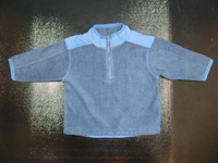 フリース セーター 70位(6-12m) GAP 異素材 青ネイビー
