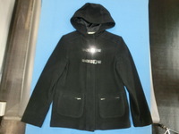 H&M 164(13-14) ウールコート 黒