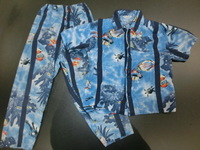 パジャマ 半袖 120 海 ダイビング 青