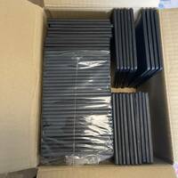 【匿名配送　送料無料】サンワダイレクト DVDケース スリム 2枚収納 60枚 7ｍｍ厚 トールケース ブラック