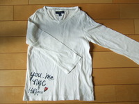 【used・美品】トミーフィルガー(TOMMY HILFIGER)　長袖Tシャツ　サイズ100-104cm（18か月くらい）