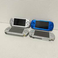 1円☆ ジャンク PSP-3000 PSP-1000 4台 セット SONY PlayStation Portable ソニー シルバー ブルー 携帯 ゲー厶機 ポータブル 【現状品】