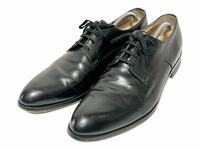 REGAL プレーントゥ レザー ビジネスシューズ 本革 靴 リーガル シューズ ブラック 紳士靴 27センチ