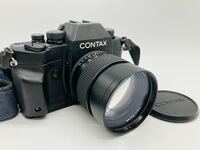 3e53 必見 ! CONTAX コンタックス RX 一眼レフカメラ ボディ / レンズ Carl Zeiss Planar 1.4/85 CONTAX 67mm P-filter 中古品 現状品 !