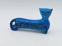 イタリア製 FLAVIA BITOSSI 青い猫 リミニブルー ネコのオブジェ / ビトッシ フラヴィア / ブルー / 陶器 / 置物