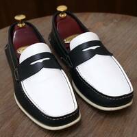 良品◎【Church's】チャーチ スペクテイターコインローファー UK6.5 25.0cm ビジネスカジュアル メンズ 革靴
