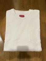 ☆ Supreme シュプリーム ポケット付き 　ロング Tシャツ　 サイズ　 S 　ホワイト　白　メンズ　中古品 ロンT 