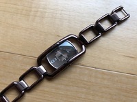 レア 良品 良デザイン DKNY ダナキャラン ブロンズカラー 純正ブレス NY-3888 クオーツ レディース 腕時計 