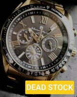 サルバトーレマーラ メンズ 腕時計 電波ソーラー SM15116-GDBKGD ゴールド