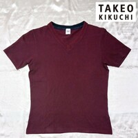 【TAKEO KIKUCHI】タケオキクチのVネックTシャツ