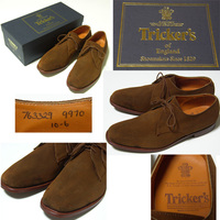 ● 英国購入 トリッカーズ Tricker's スエード UK10 / 27.5cm/ LONDON/ ENGLAND/ UK/ 靴/ シューズ/ Simpson Piccadilly/ イギリス/