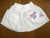 ★PERSON'S パーソンズ★　110cm　白色　ミニスカート